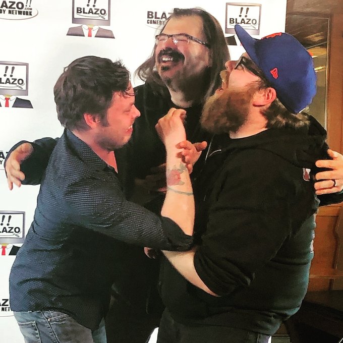 I present to you...  THE CAST OF #EATINGFUNNY!  They do all get along, I promise.   #behindthescenes<a href="/tag/eatingfunny"class="tags">#EATINGFUNNY</a><a href="/tag/behindthescenes"class="tags"><span>#behindthescenes</span></a><a href="/tag/comedy"class="tags"><span>#comedy</span></a><a href="/tag/humor"class="tags"><span>#humor</span></a><a href="/tag/jokes"class="tags"><span>#jokes</span></a><a href="/tag/comedians"class="tags"><span>#comedians</span></a>