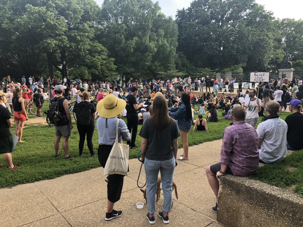 “Lincoln was not a liberator.”Right now, speakers are talking on front of about 200 community members saying they’d like to see the Lincoln statue put into a museum instead of in this park.