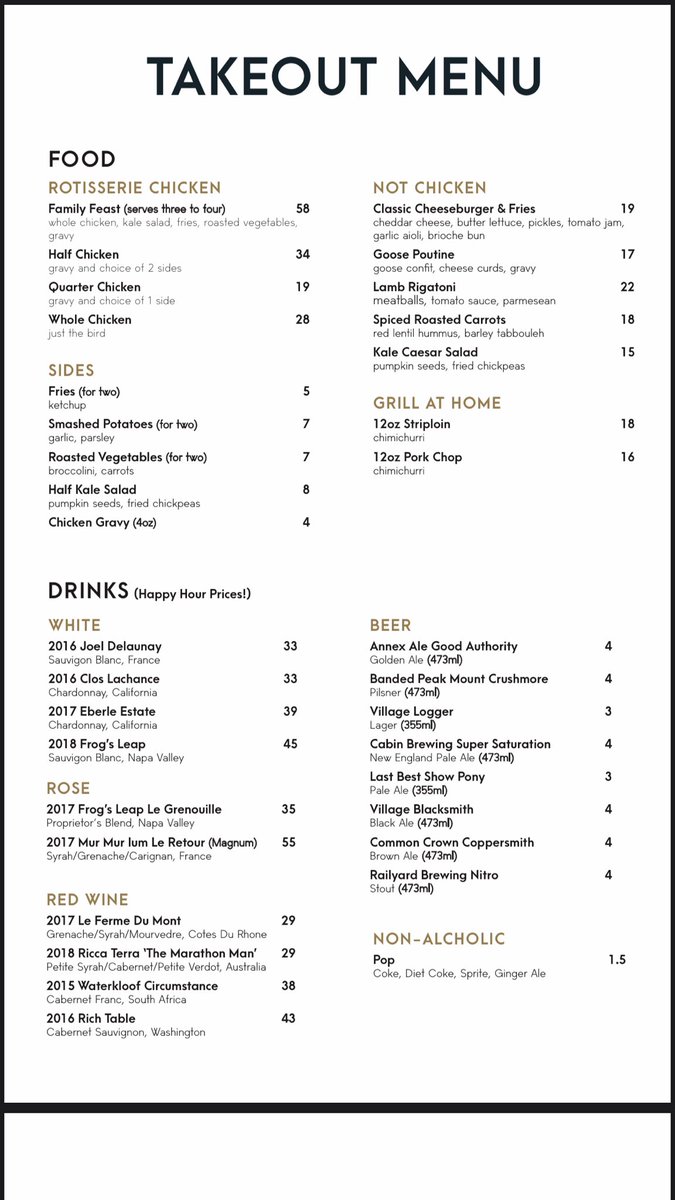 Surprise! We have takeout for pick-up available starting tonight. Order from our website thegooseyyc.ca or give us a call. We missed you all! ✨✨✨