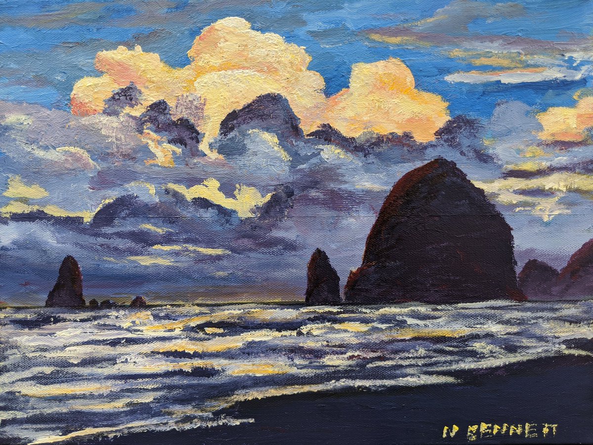 NikkiBennett12's tweet photo. My latest #seascape  painting! @bennettcreativeservices https://t.co/rskZuuITmE https://t.co/GC1tGZG7gH