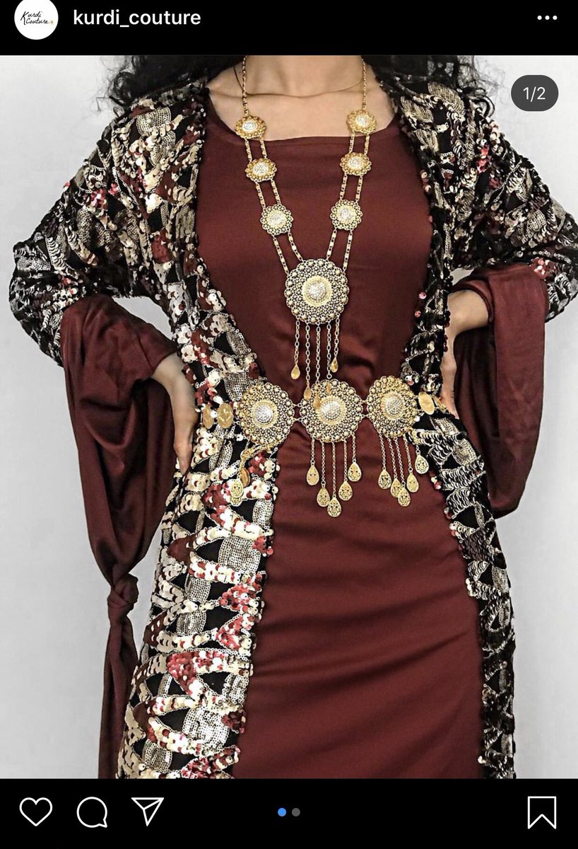 5 - @ /kurdi_couture on instagram, owned by  @proxha2 , beautiful Kurdish dresses and jewellery