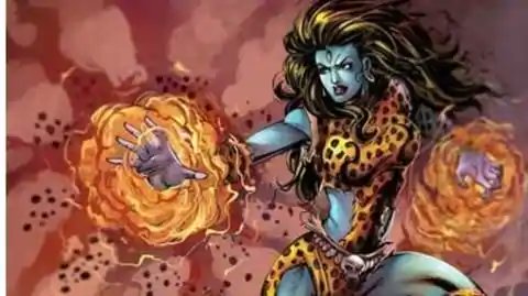 Indian FSH got their powers from GoddessesShakti had a rather sad origin story-When she learned about her husband killing her newborn girls,she is enraged and at that moment Goddess Kali enters her body,transforming herShe can feel the pain and anger of all woman and saves them