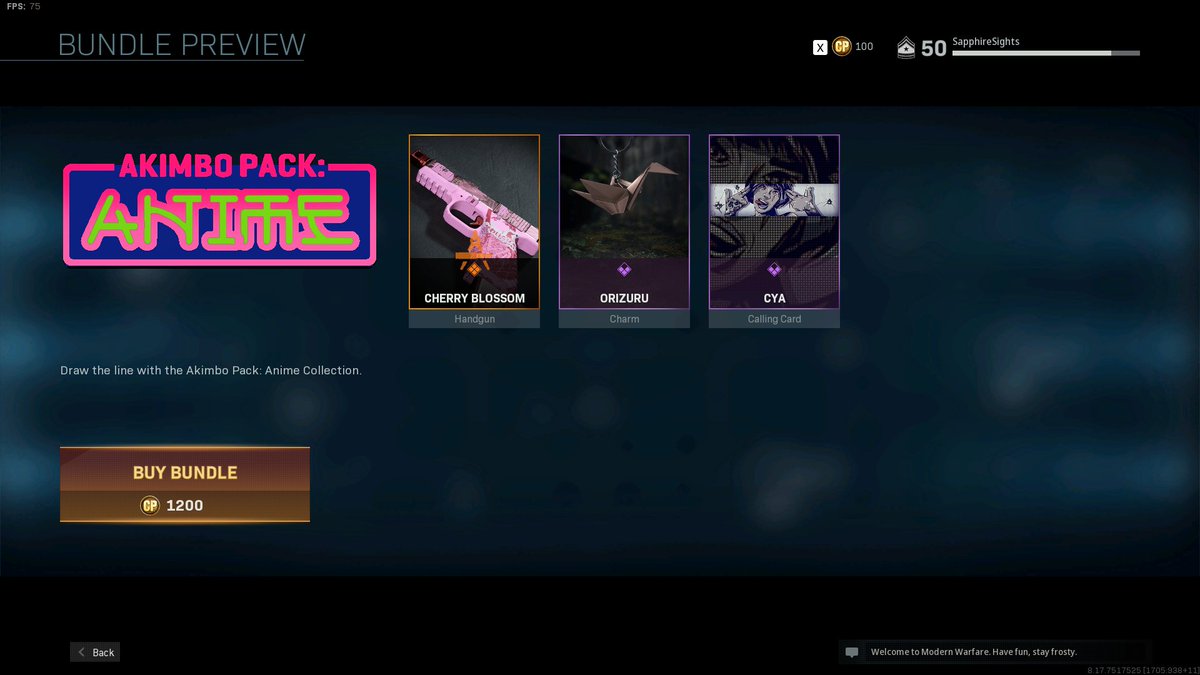 Dan W So When Is The Anime Akimbo Pack Coming Back To Cod Mw Warzone I Need Dat Last Anime Gun