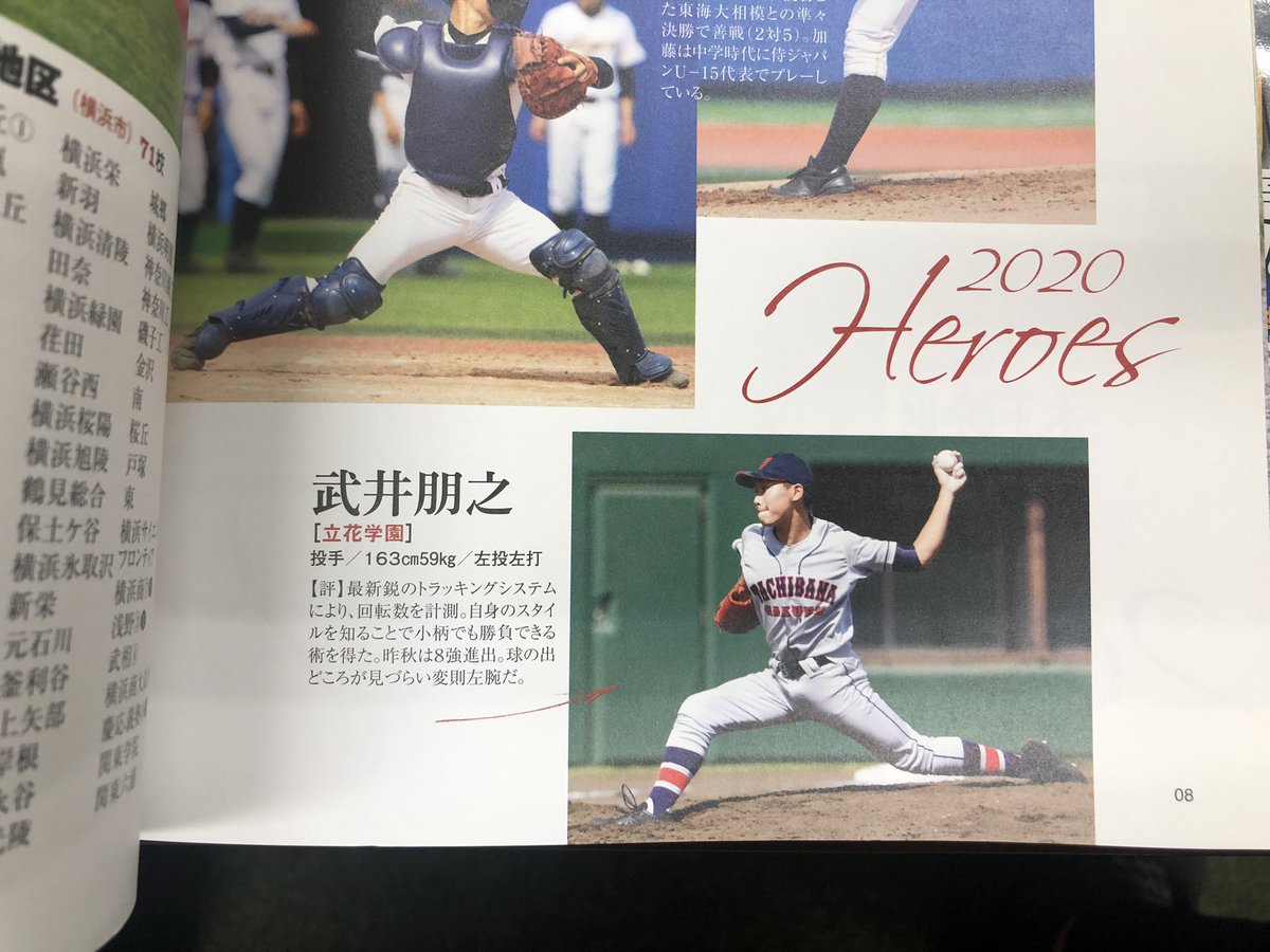 立花学園高校野球部公式アカウント 神奈川高校野球ガイドには選手の写真を載せていただきました 高校野球 甲子園 サウスポー Rapsodo