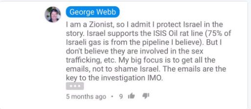 “I am a Zionist, so I admit I protect israel in the story.” George “Webb” Sweigert. Fuck him and Kirby Sommers