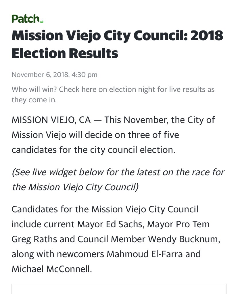 Now, after this agreement took place in July 2018 the City of MV announced to residents that the Nov 2018 election for 3 seats would be for a TWO YEAR TERM. The same council members were voted back in: Greg Raths, Ed Sachs, and Wendy Buchum.