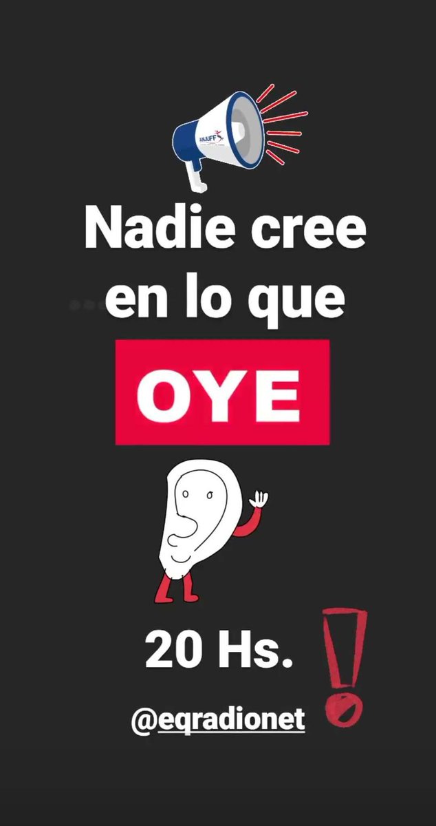 nadiecreeradio's tweet photo. #AIRE #Programa98🎧
Ya estamos en vivo hasta las 22hs, conéctate y acompáñanos por @EQRadioNet
#Noticias #Informacion #Actualidad #Entrevistas
#Deportes #Musica #Series #Turismo #Agenda
🔊Escuchanos https://t.co/8RJhVgYcpj💻
🔊Descargá #App #Playstore📱
#NadieCreeEnLoQueOye👂 https://t.co/spjQYiuvkF
