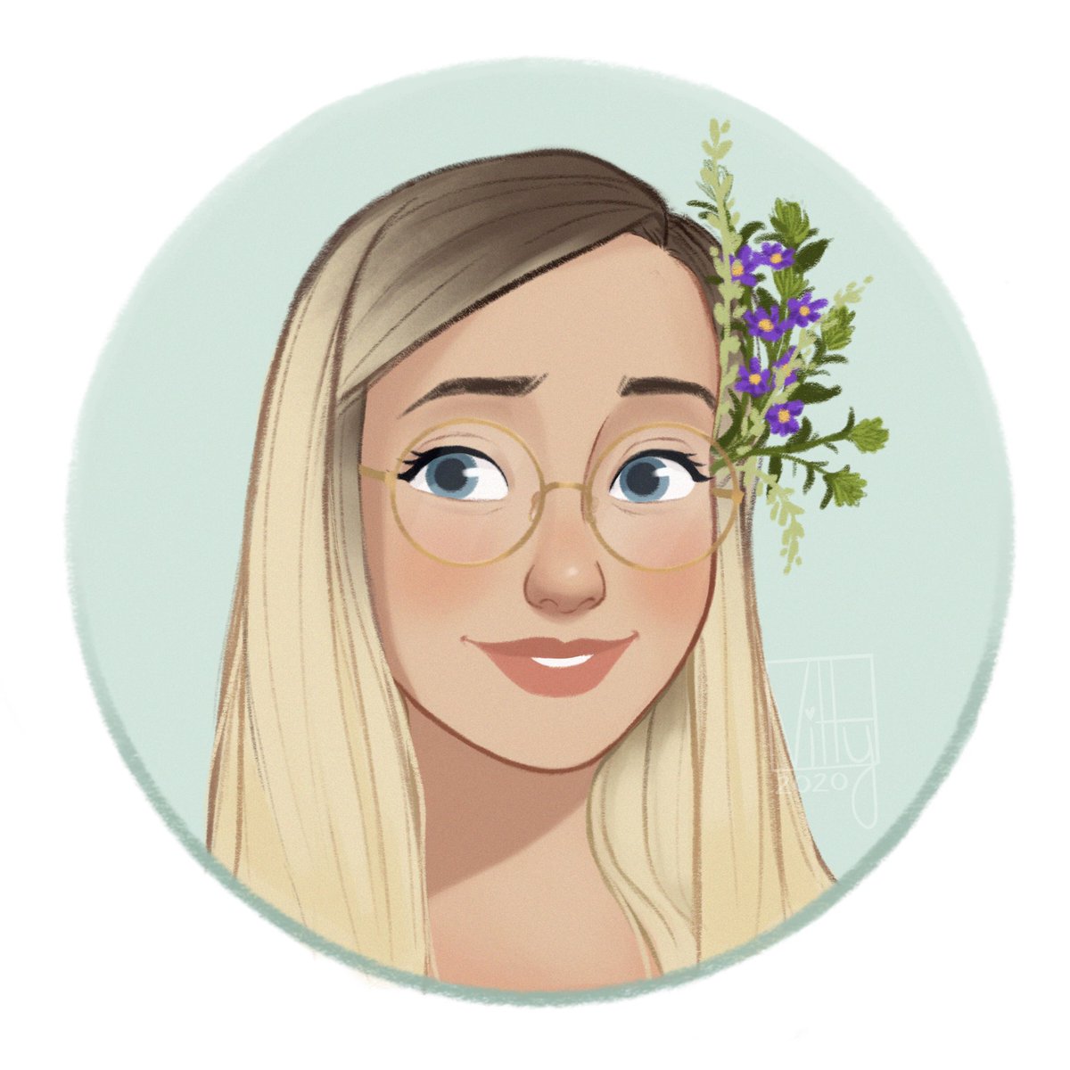 🎨🌿
Took some time to reflect on my mental health journey today, worked on a new self portrait while doing so!

#NewProfilePic #ArtistOnTwitter #DigitalArt #portrait