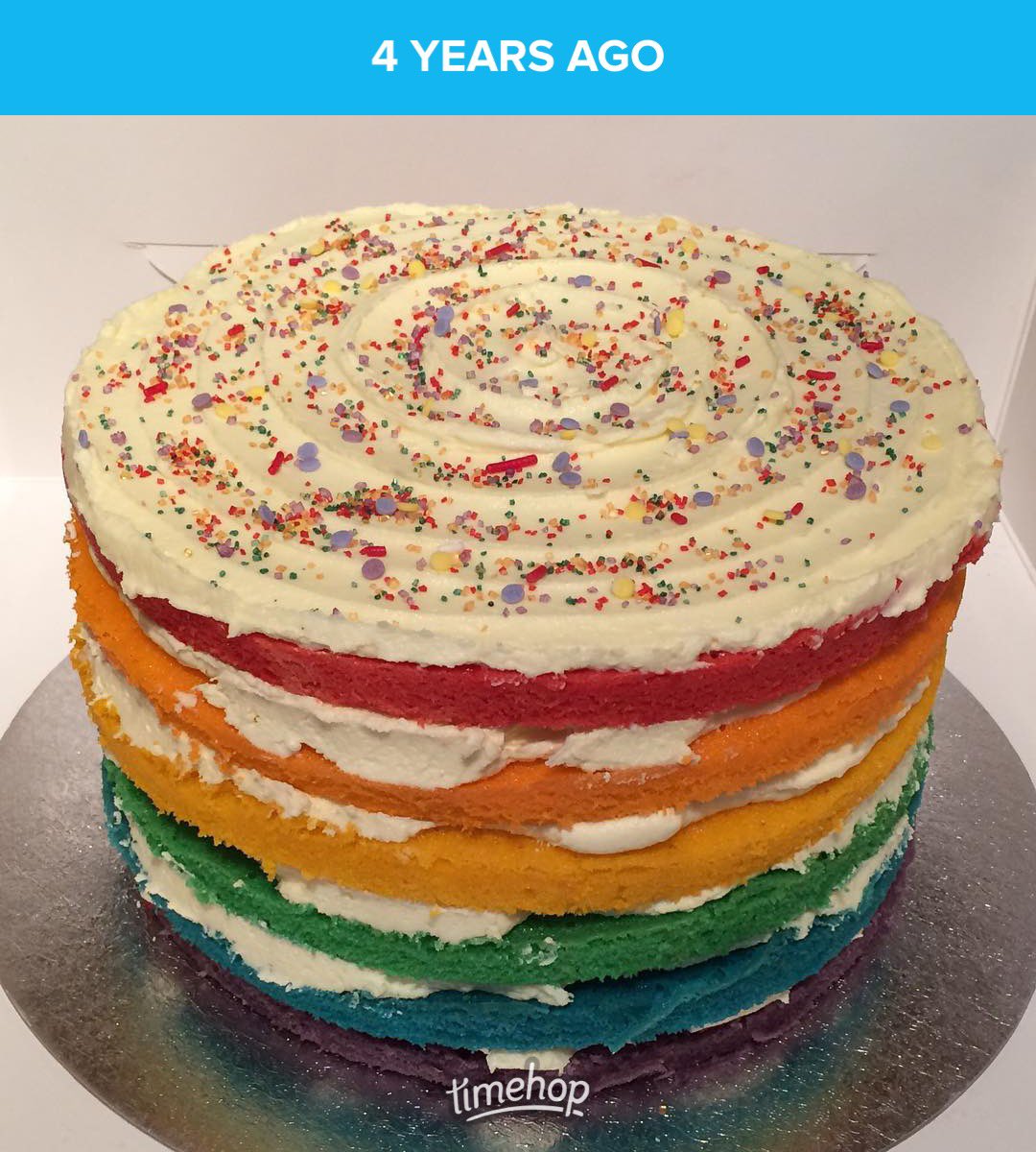 Throwback 4 years ago to this Pride cake. I had fun making it and loved how it turned out 🌈🎂