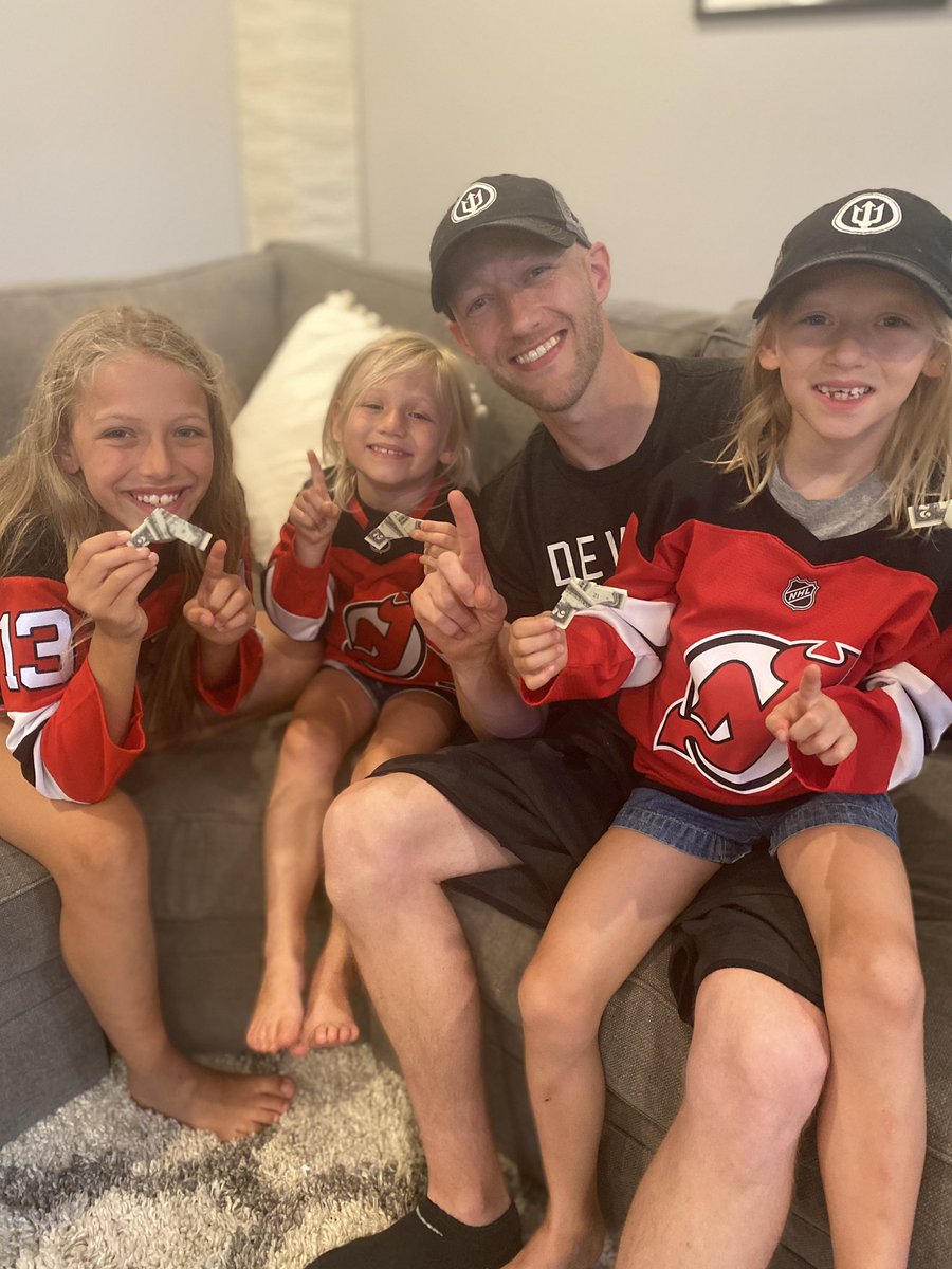 jakereynolds24's tweet photo. Counting down to the Lottery results for our @NJDevils. I have my good luck charms with our lucky $2 bills from last years draft lottery! #RunItBack #LetsGoDevs https://t.co/QqJDeZzG5c