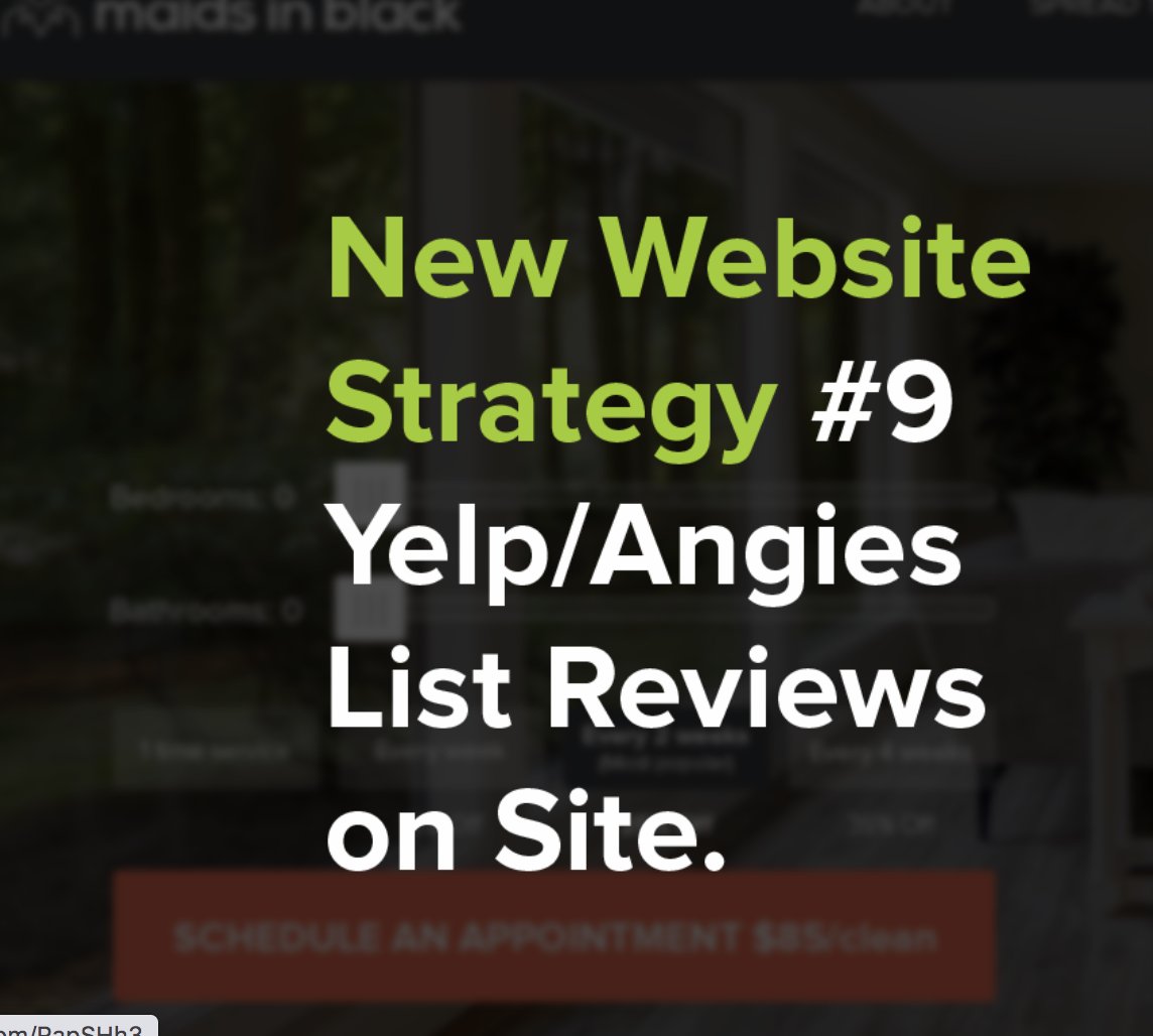 STRATEGY #9 - ON SITE REVIEWS1) Customer comes to the site2) Leaves to look for reviews 3) Never comes back.So to avoid #3 bring reviews on site...
