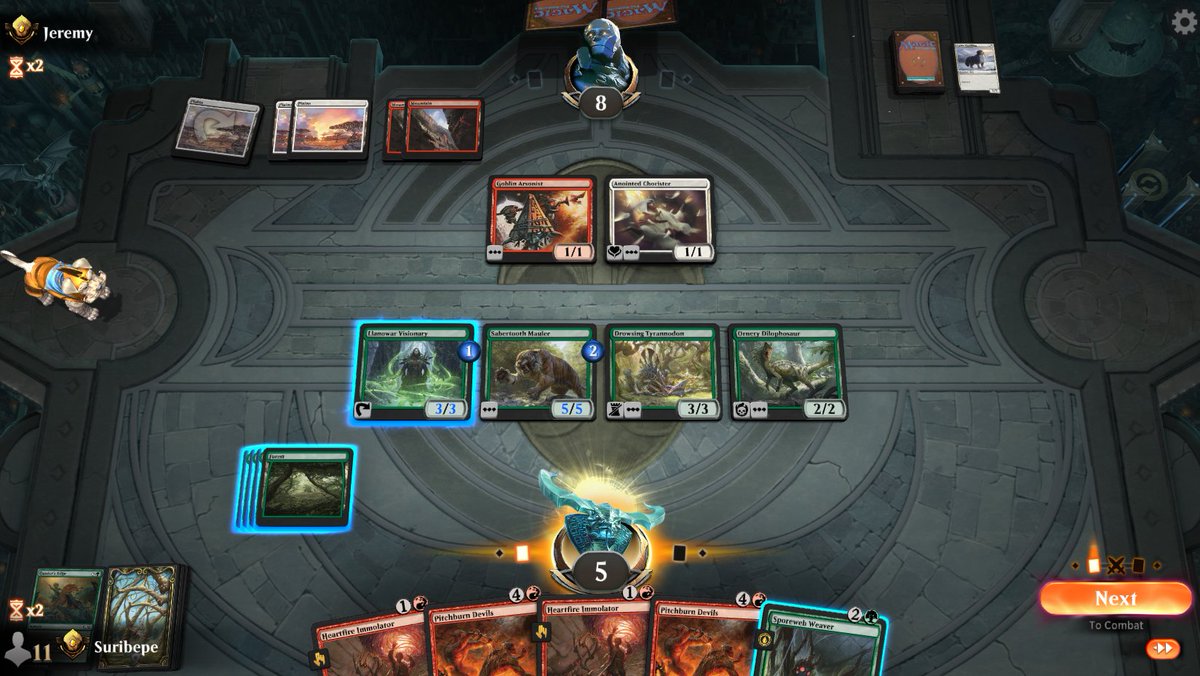 SuribepeMTG's tweet photo. Started our draft 0-2, but managed to win 7 straight! Deck was good when opponents didn't have Chandra or Ugin, lol.

Even were able to win the last game without red mana!
#AlwaysFoxes https://t.co/sSR2rNs0Qp