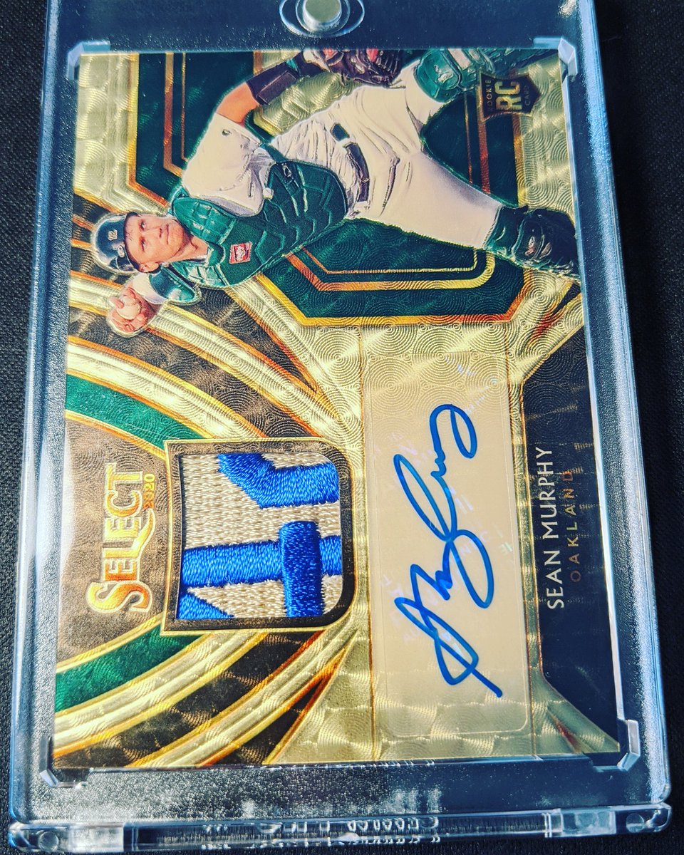 JoeyOcards's tweet photo. Sean Murphy 2020 Panini Select Relic Superfractor Auto 1/1
#seanmurphy #oaklandathletics #baseballcards #panini #paniniselectbaseball #superfractor #1of1 #oneofone #auto https://t.co/t17v5gOWVl