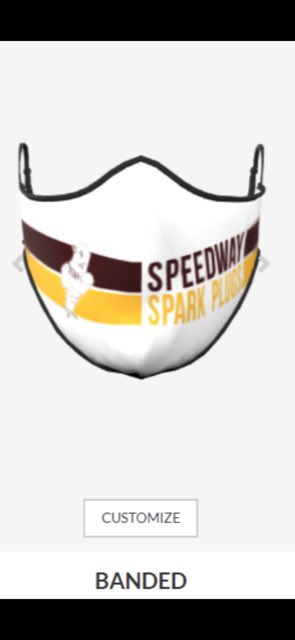 SJHSsparkplugs's tweet photo. Looking for a way to show your Sparkplug pride and benefit the athletics department? Get your Speedway Sparkplug face masks for only $10!
Option 1 - Streak
Option 2 - Banded 
To place an order, email dmaple@speedwayschools.net https://t.co/kSGZFfsrjj