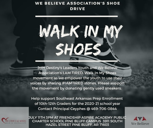 SPBHPrep's tweet photo. Looking forward to coming together as a community united on behalf our future leaders. To ensure safety for all in attendance, please remember to wear your mask during our time together. #Aspirethefuture #WalkInOurShoes #FriendshipPCS #enrolltoday #OnePineBluff https://t.co/eo8GU9HrJl