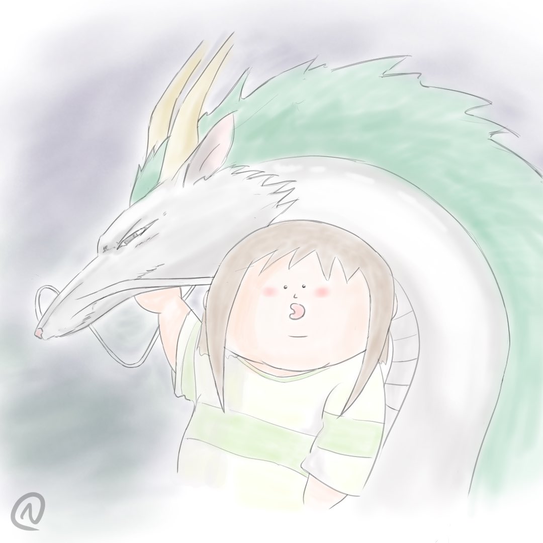 Nuu Sur Twitter 千と白龍 W 千と千尋の神隠し 千尋 ハク ジブリ Ghibli ゆるポチャ 女の子 Girl イラスト イラスト好きな人と繋がりたい イラストレーション T Co 6ngcq9wi8u Twitter