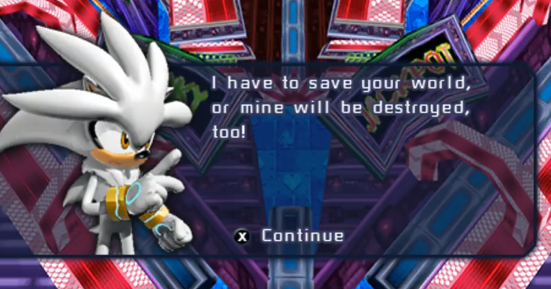 So, basically, Sonic does his adventures in different societies. societies where only humans live, and the ones with animalsIt would make a lot of sense, given Angel Island's presence in the ''humans world'' and the silver issue of saving the world and not ''the worlds'' (4/7)