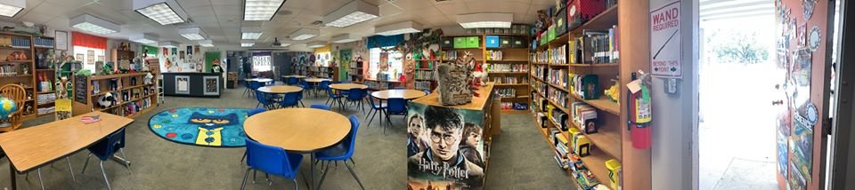 Hey, Hey @MayfairLab students! Check out your library - your new librarian (Ms. Schoen) did a little decorating! She also added many new middle school books! #buildebr #weareEBR @EBRSchools