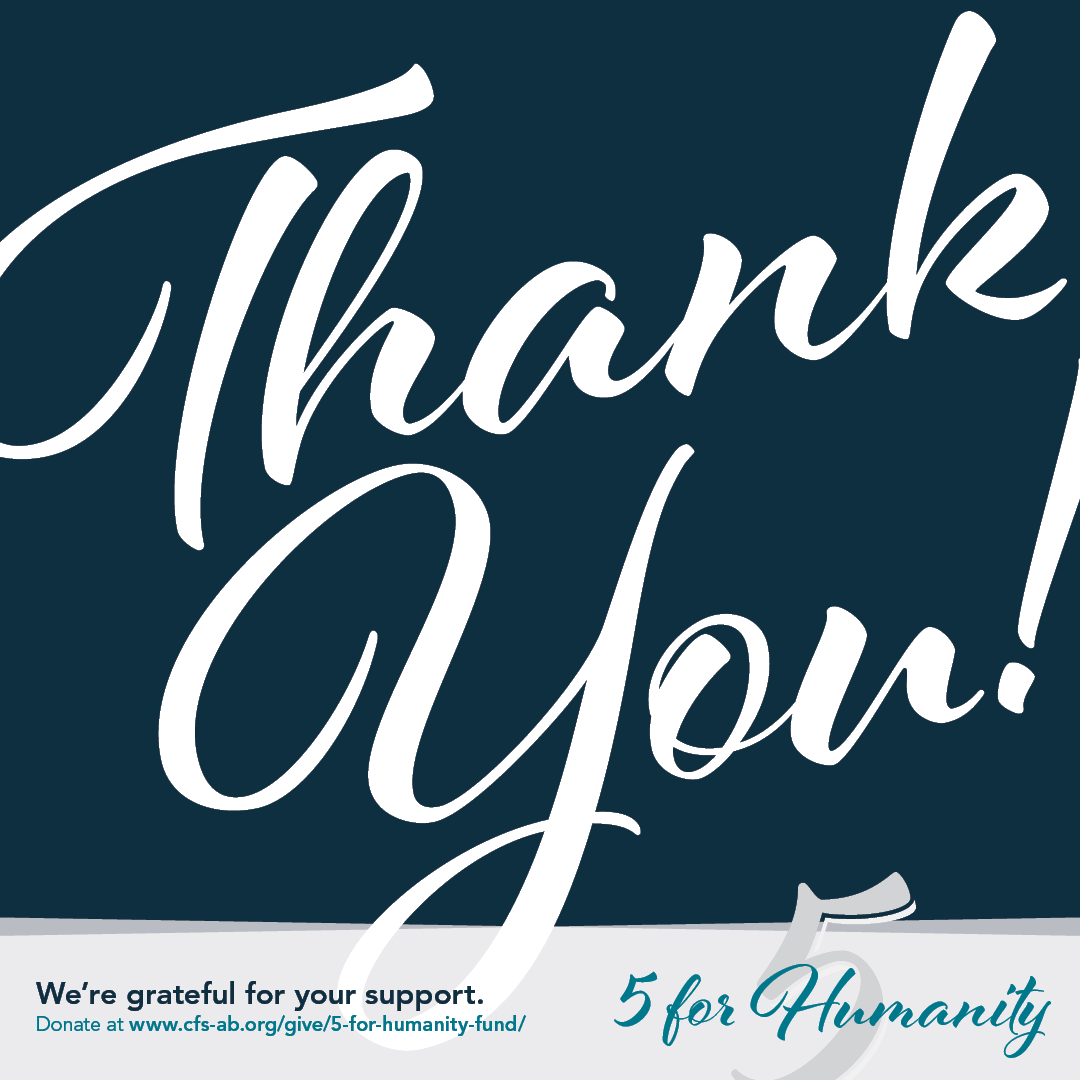 KindredAB's tweet photo. Thank you, everyone, who gave on $5 Friday. As of 5:00 this evening, a whole bunch of you have pitched in to make a difference, raising $380!
Your generosity brings the 5 for Humanity Fund total up to $49,280.
You are amazing!
#5forHumanity #BuildingStrongFamilies https://t.co/lbwQVs3fwf