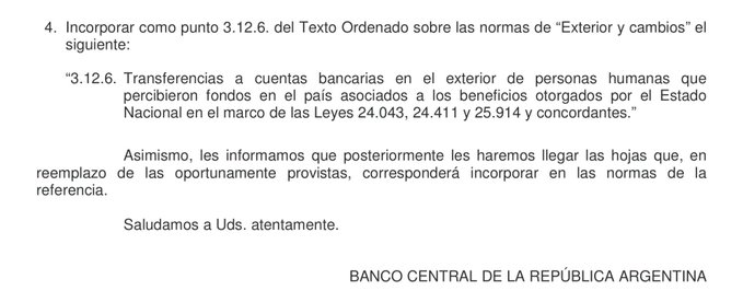 nachomdeo's tweet photo. Los beneficiados por el programa de asistencia a victimas del Terrorismo de Estado pueden comprar dólares a precio oficial y exportarlos sin interferencias
Porque en la sociedad de castas progresista, la culpa social otorga títulos nobiliarios https://t.co/REtBcNbDyg