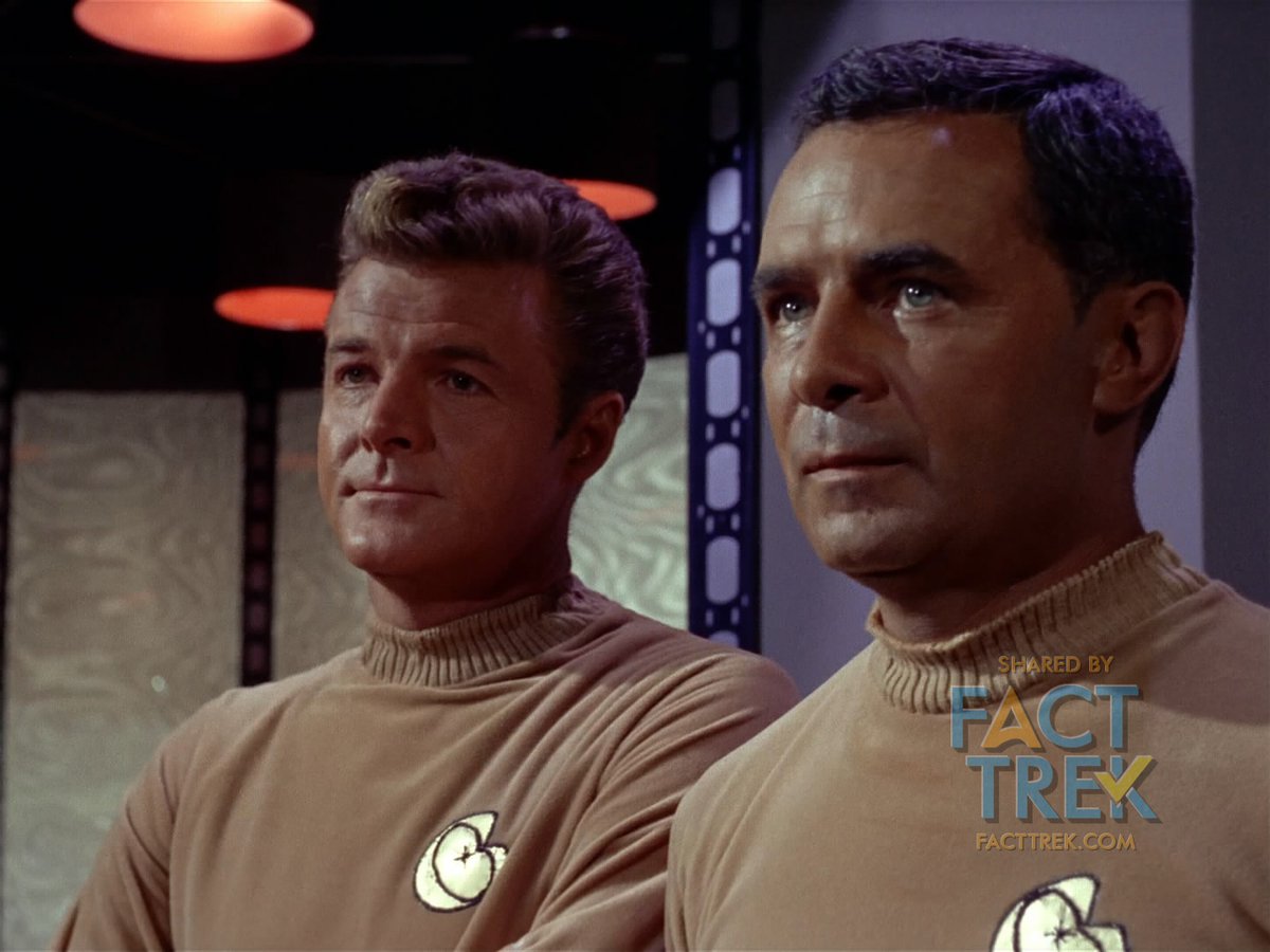 As per Justman’s memo, the Antares was not a “starship”, hence the crew’s different insignia. Commodore Decker was flag rank, and no flag officer seen in the series wears the Flying A. Of starship crew seen, only Tracey and his Chief Medical Officer of the Exeter break the rule.