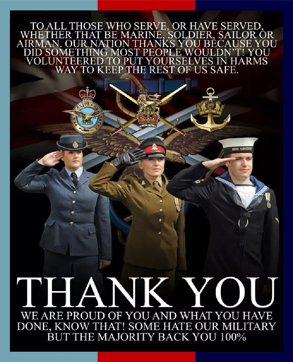 #ArmedForcesDay we would like to thank all our service men and woman, volunteers and veterans who have served and continue to  protect us.