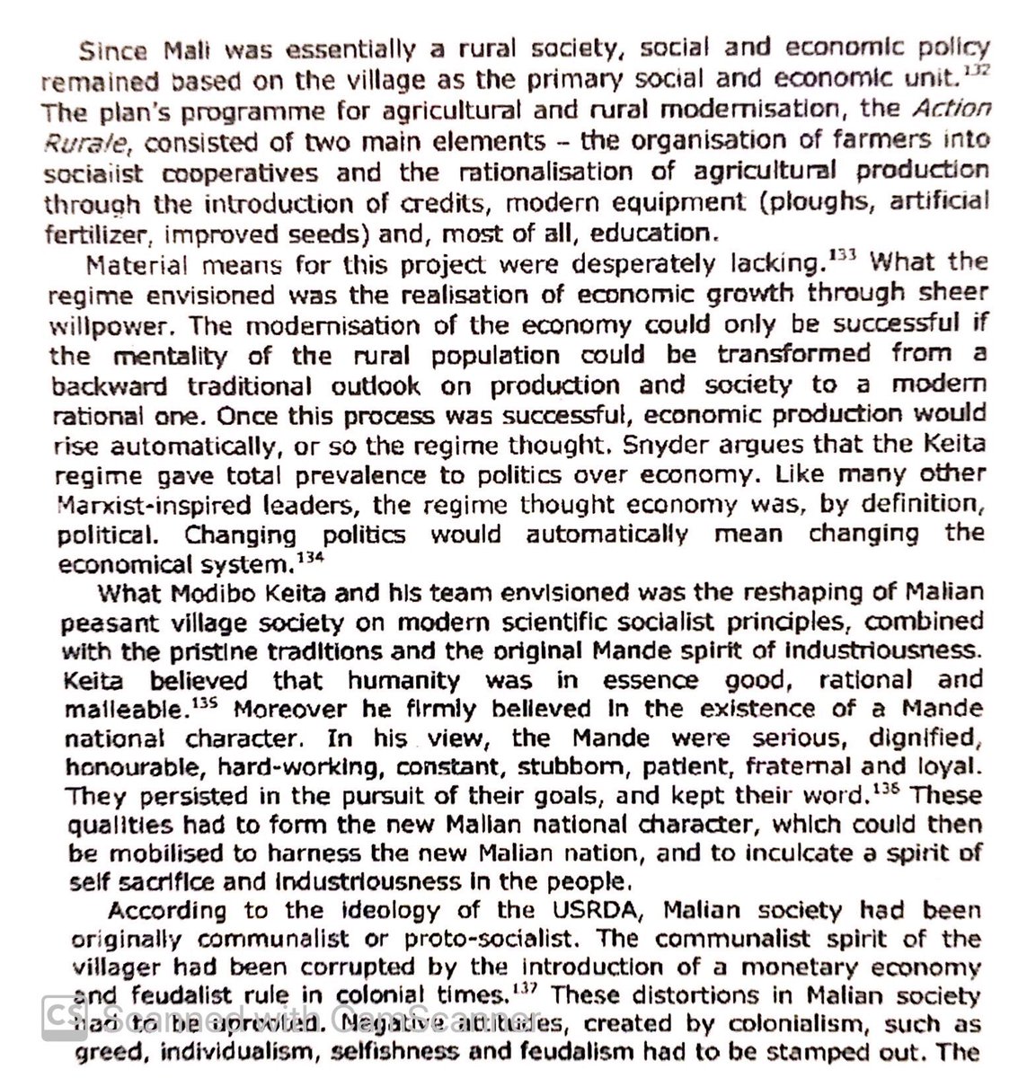 USRDA leadership adopted a socialist development plan for Mali post-independence. They created a number of industries, organized collective farms, & expanded education on ideology & farming. Soviet aid helped.