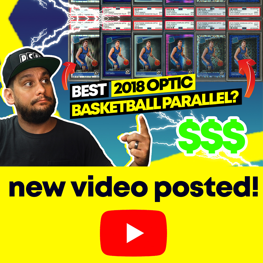 PsaCollector's tweet image. Check out my recent video on Youtube about the 2018 Panini Donruss Optic Parallels. Which one is a better investment?

#thehobby #sportscards #sportscardscollector #basketballcards #paniniamerica #psagraded #basketballcard #psacollector #nbacards #opticbasketball #rookiecard