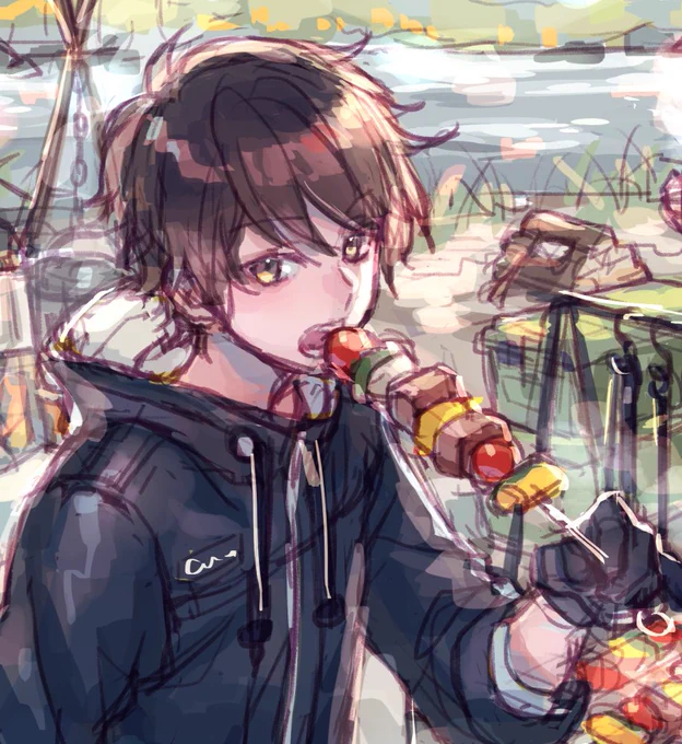 キャンプ飯 色ラフ 