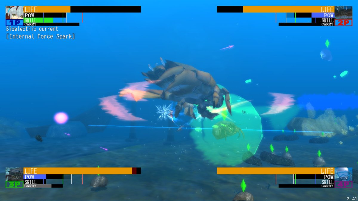 NEO AQUARIUM - The King Of Crustaceans ($1.79) - if that Fight Crab game caught your attention, then this probably will too. underwater creatures beat the shit out of each other with lasers, missiles, laser missiles, and so on.  https://store.steampowered.com/app/355240/NEO_AQUARIUM__The_King_of_Crustaceans/