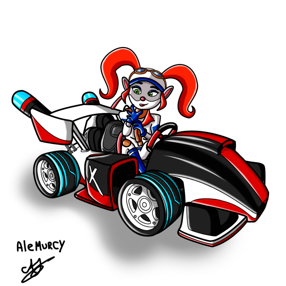 AleMurcy's tweet photo. Al fin logre sacar de mi mente este dibujo, por que me encanto que Pasadena se vea bien con su recolor en el Xfinity! Por esto les traigo este FanArt con dos versiones! Espero les guste 😍☺️! #PasadenaOpossum #PasadenaGang #CrashTeamRacingNitroFueled #XfinityKart #Waifu #FanArt https://t.co/72Klc0q35B
