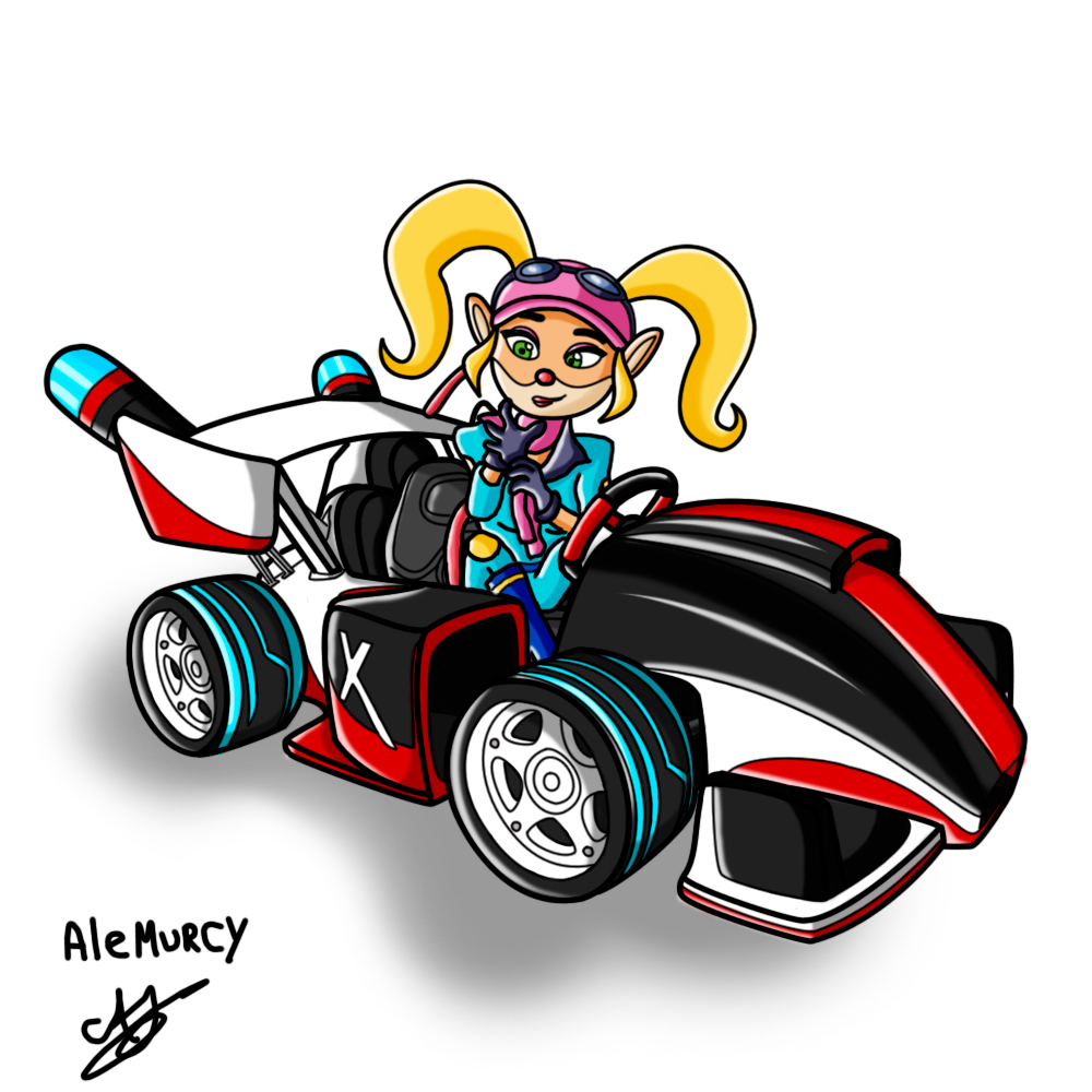 AleMurcy's tweet photo. Al fin logre sacar de mi mente este dibujo, por que me encanto que Pasadena se vea bien con su recolor en el Xfinity! Por esto les traigo este FanArt con dos versiones! Espero les guste 😍☺️! #PasadenaOpossum #PasadenaGang #CrashTeamRacingNitroFueled #XfinityKart #Waifu #FanArt https://t.co/72Klc0q35B