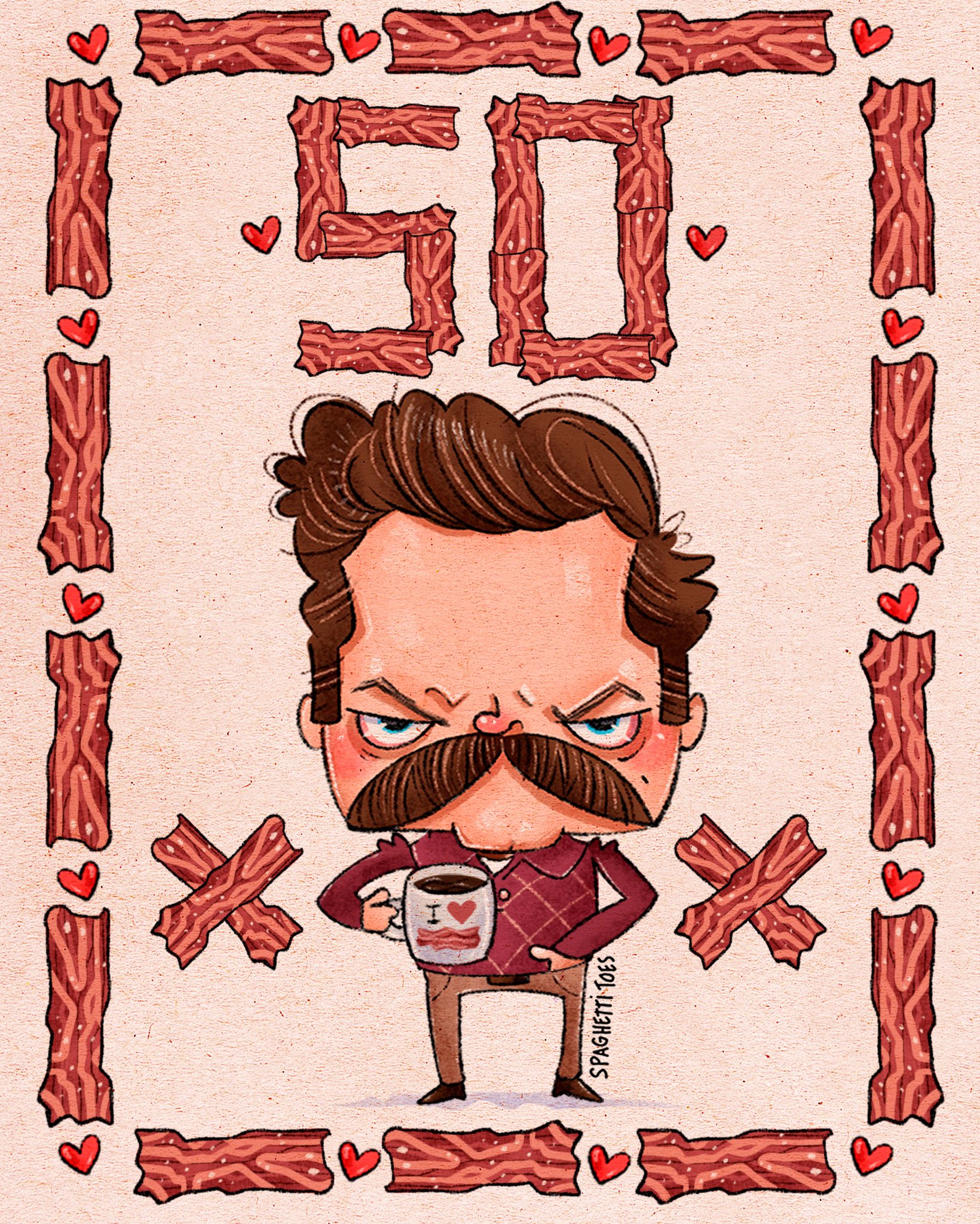 Happy 50th Birthday . I hope you get all the bacon!   