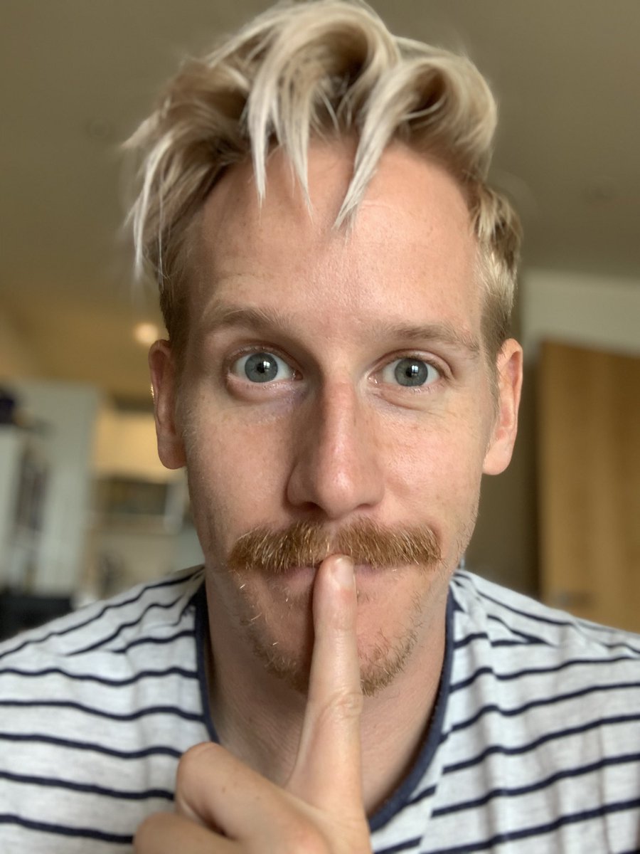 Lockdown tash! Thought I’d give it a try. “Chocks away!”