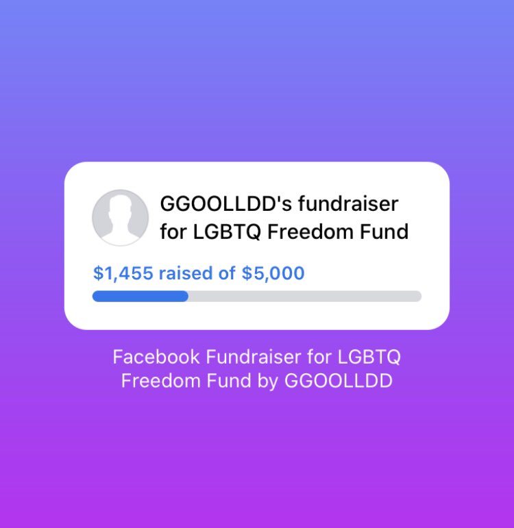 Thanks to all your generous donations, we're almost to $1500 for the LGBTQ Freedom Fund 🏳️‍🌈 Donation ends tomorrow! $5 donation enters you in a raffle to win some cool stuff from us. More info here:  facebook.com/donate/2845028…