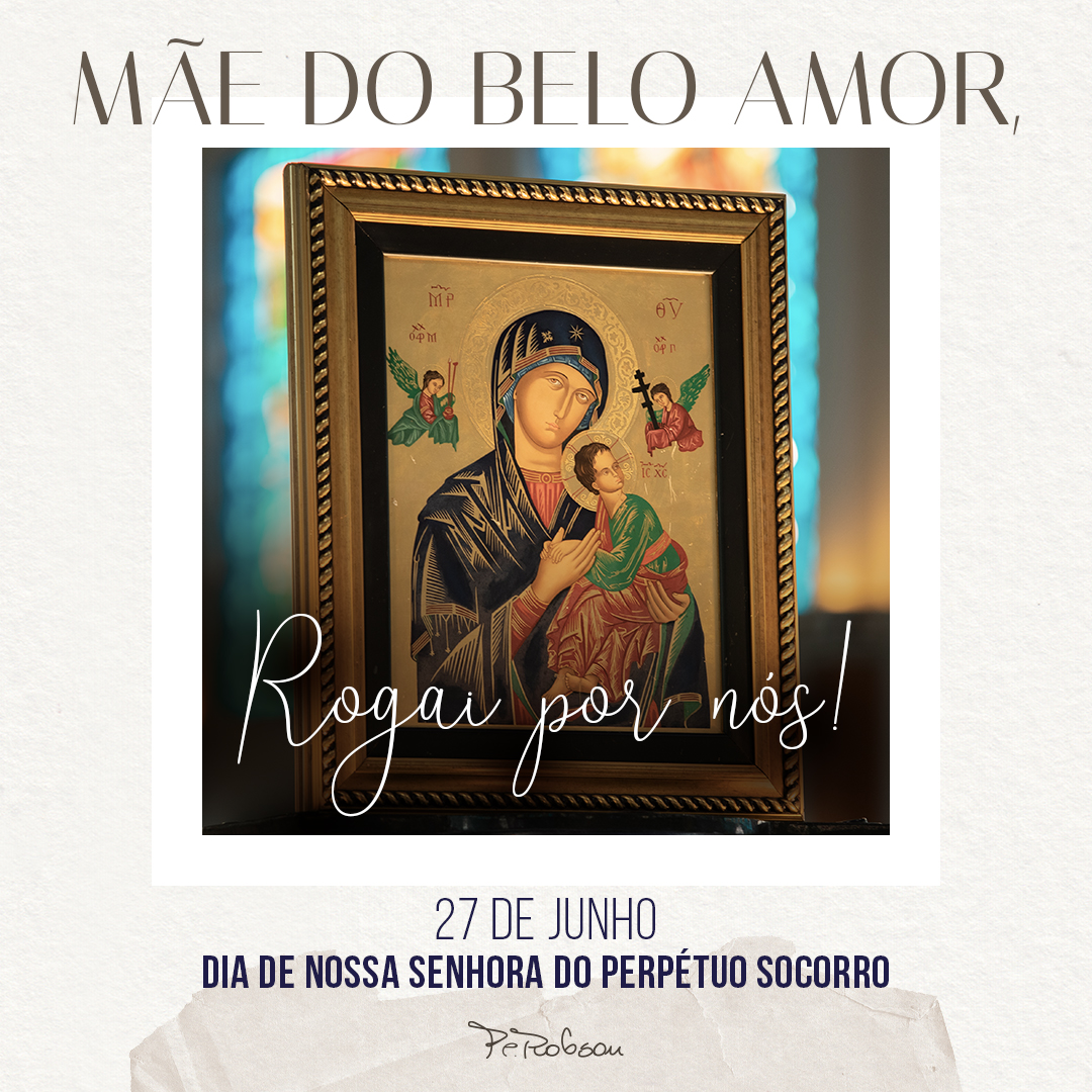 Consagro todo meu ser a vós, ó Mãe do Perpétuo Socorro, carregando a minha cruz e renunciando a todo mal. Amém! #NossaMãe #VirgemMaria #PerpétuoSocorro