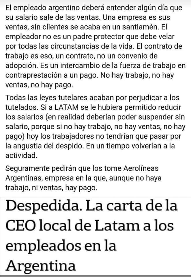 Excelente explicación. 
Más claro no se puede.
#LatamArgentina