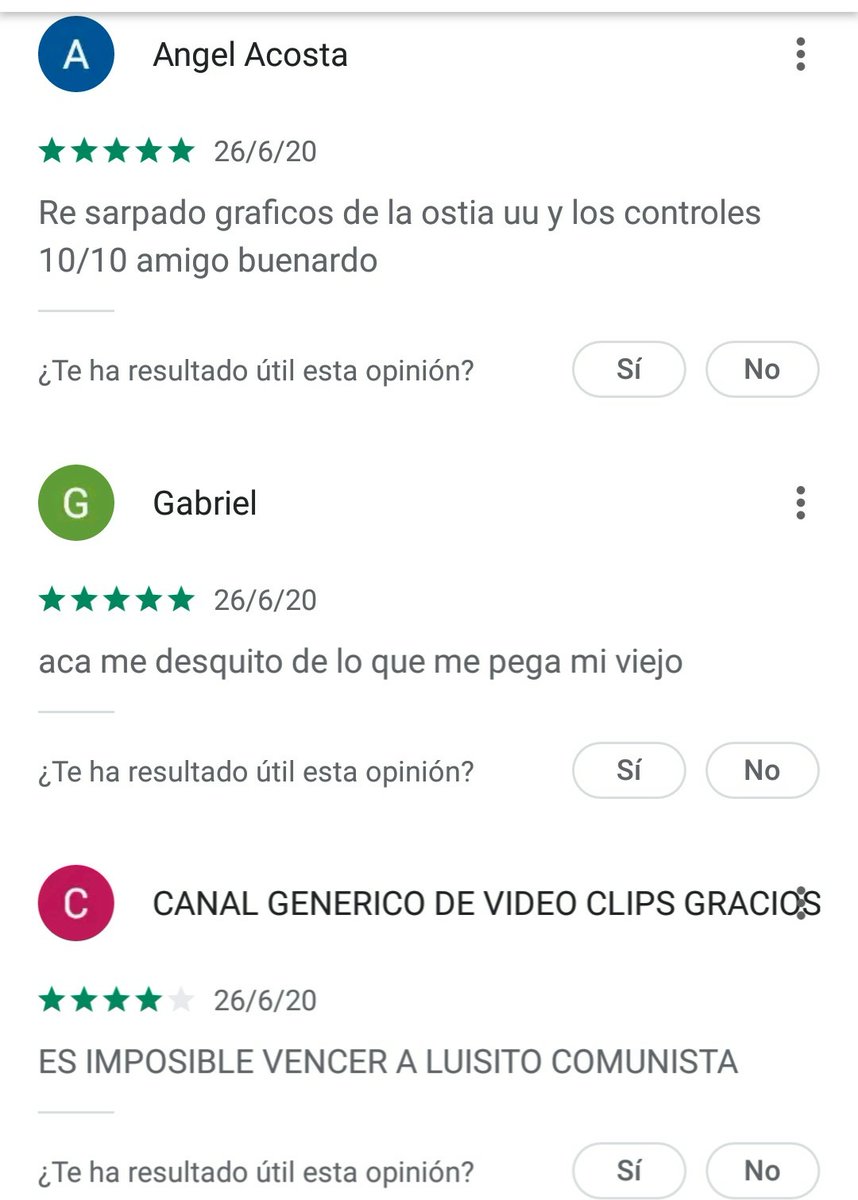 PlayStoreOOC's tweet image. De la ostia