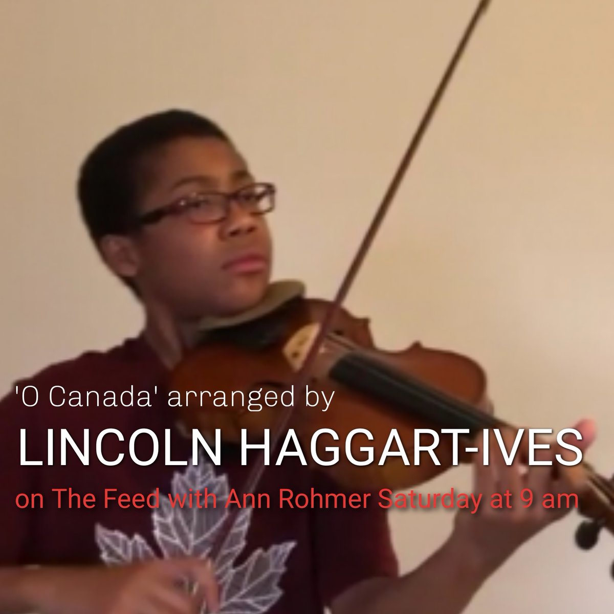 1059TheRegion's tweet image. A breathtaking performance of 'O Canada' arranged by 13 year old Lincoln Haggart-Ives from #Vaughan. Tune in Saturday at 9 am to The Feed with Ann Rohmer for Lincoln's chat with Ann plus a special performance. Catch it here:
youtu.be/k-N_2w3aMEU