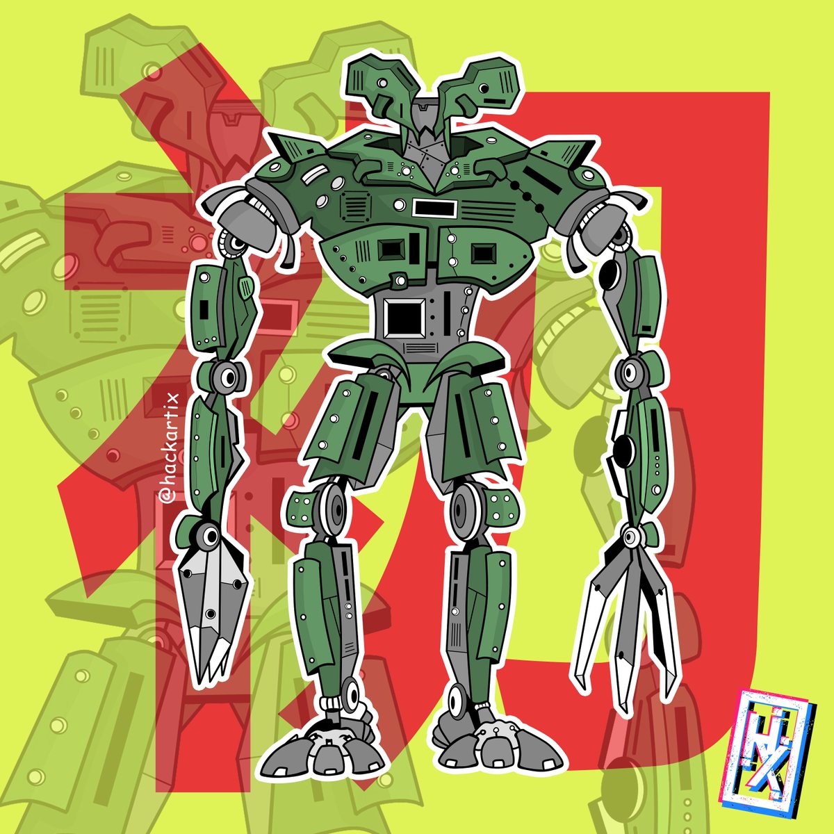 hackartix's tweet image. My Robot 0001 #robot #Robots #robotchallenge #TerminatorDarkFate #Terminator #Transformers