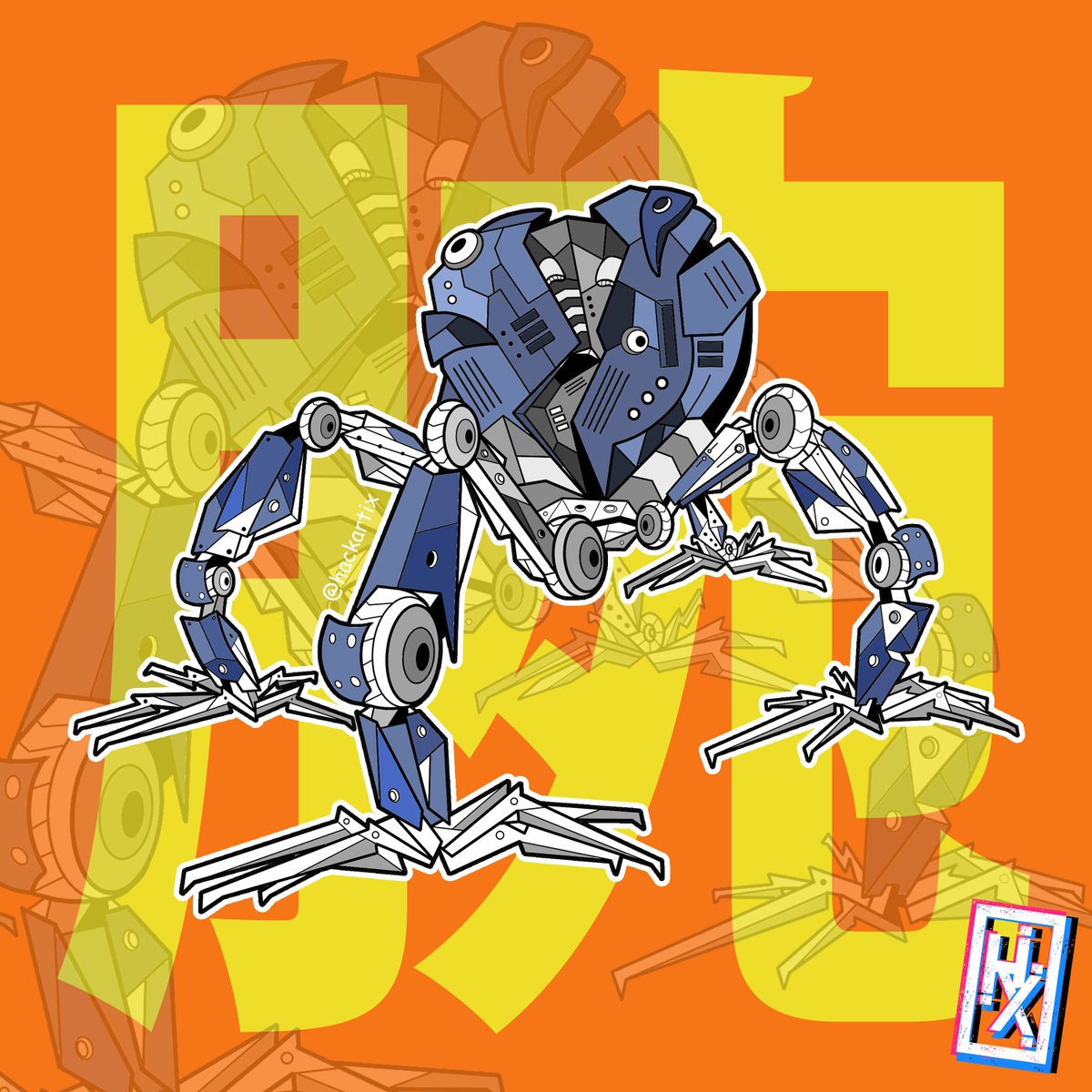hackartix's tweet image. My Robot 0002 #Transformers #TerminatorDarkFate #Terminator #robot #robotchallenge #machines