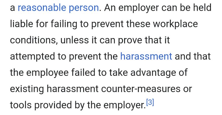 Here's the opening salvo.Most cases listed here relate to sexual harassment, which doesn't surprise me for boring reasons.Note the mechanism: creating a liability for the employer if they fail to prevent a thingRule of thumb: companies do not want to get sued