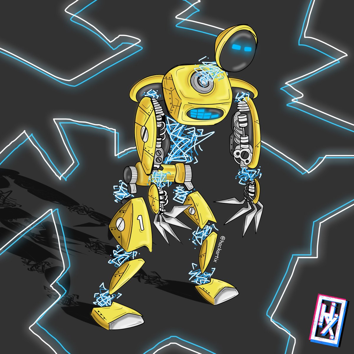 hackartix's tweet image. My Robot 0004 #TerminatorDarkFate #Terminator #Transformers #robot #robotchallenge