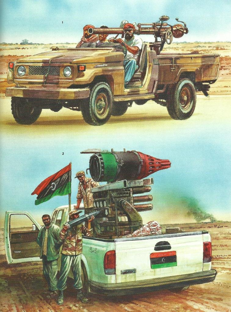 Obscure African conflict THREAD #1: The Toyota WarWhat do you get when you square up a ragtag army of Chadians in pickup trucks against a more powerful and better armed Libyan army?You get the Toyota War, one of the biggest L's for Libya and an interesting conflict regardless