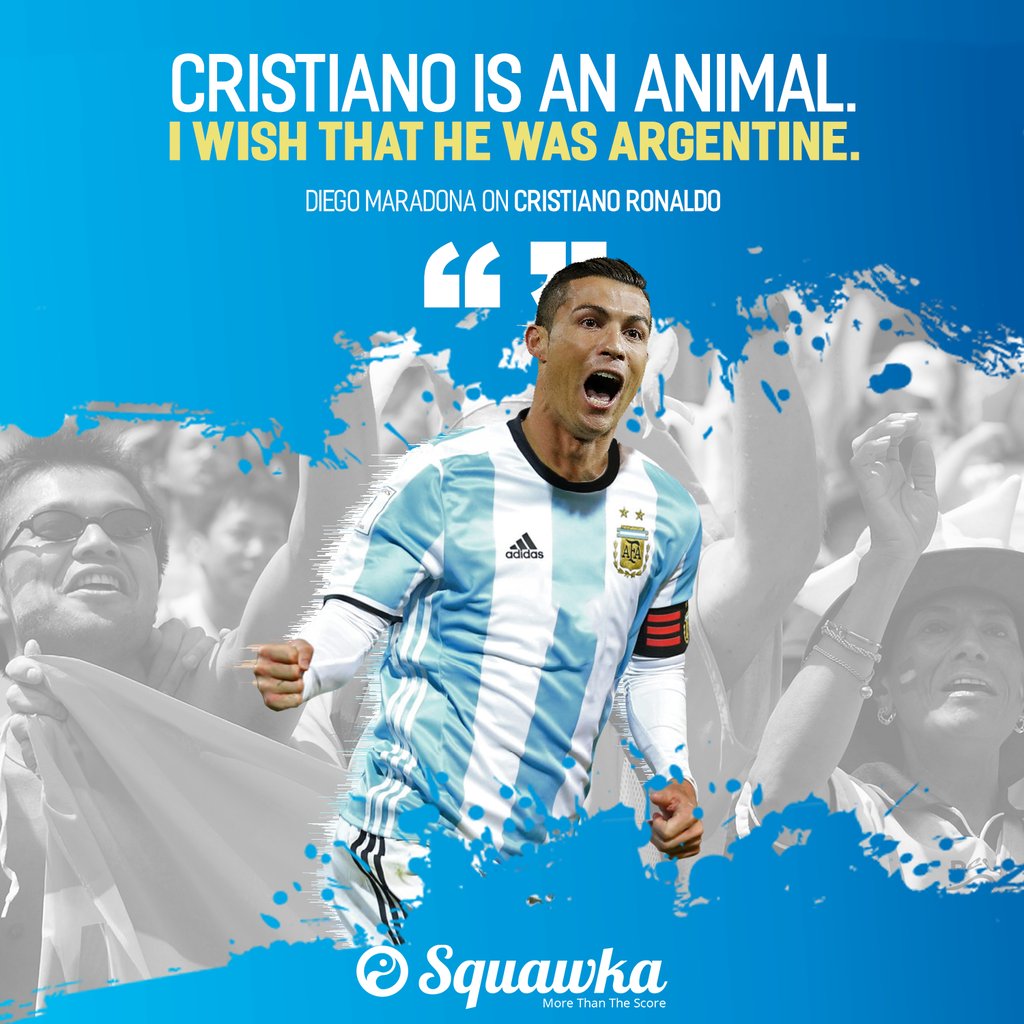 cr7studio7's tweet photo. 🗣️Diego Maradona:

“Cristiano Ronaldo) is an Animal. I wish that he was Argentine."

🇵🇹🔁🇦🇷? https://t.co/x5hgIDZEc7