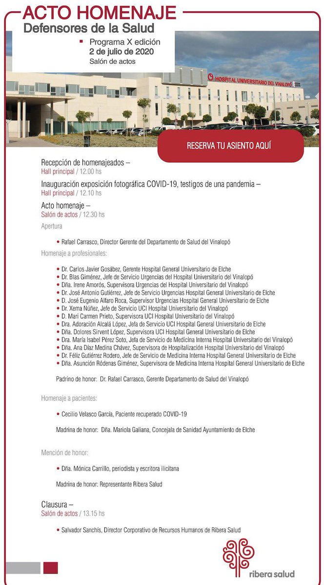 ¿En serio ningún profesional de #AtencionPrimaria homenajeado en #defensoresdelasalud? 

Confío en que el programa se seguirá actualizando y se incluirá a un/a médico/a y enfermera/o de los centros de salud de <a href="/Vinaloposalud/">Vinalopo Salud</a>. Gracias