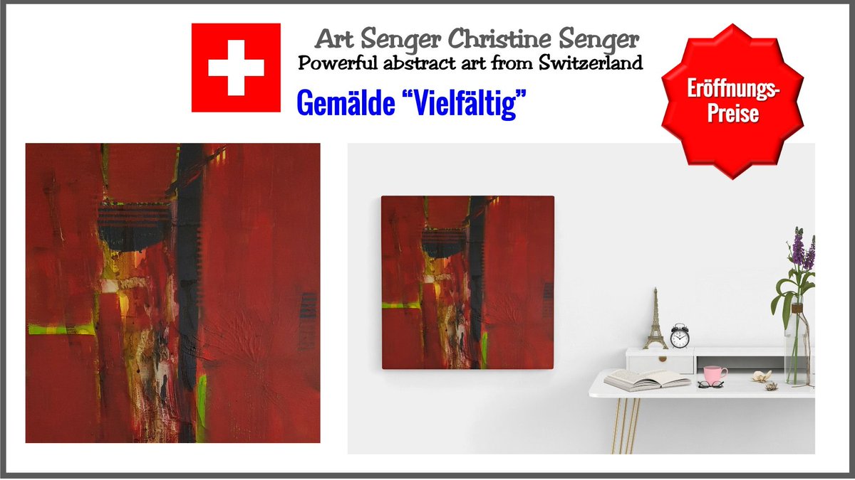 ArtSenger's tweet photo. #Sonderpreise ACRYLGLAS-Bild "Vielfätig" von Art Senger!

Mehr unter https://t.co/aV4Rrw51LF

Art Senger stellt die abstrakte Kunst jetzt
auch als Acrylglas-Bilder zur Verfügung.

Das Bild "Viefältig" gibt es in 3 Größen!

#artsenger #abstrakte #kunst #malerei #acrylglas https://t.co/8Lgnb3vNO2