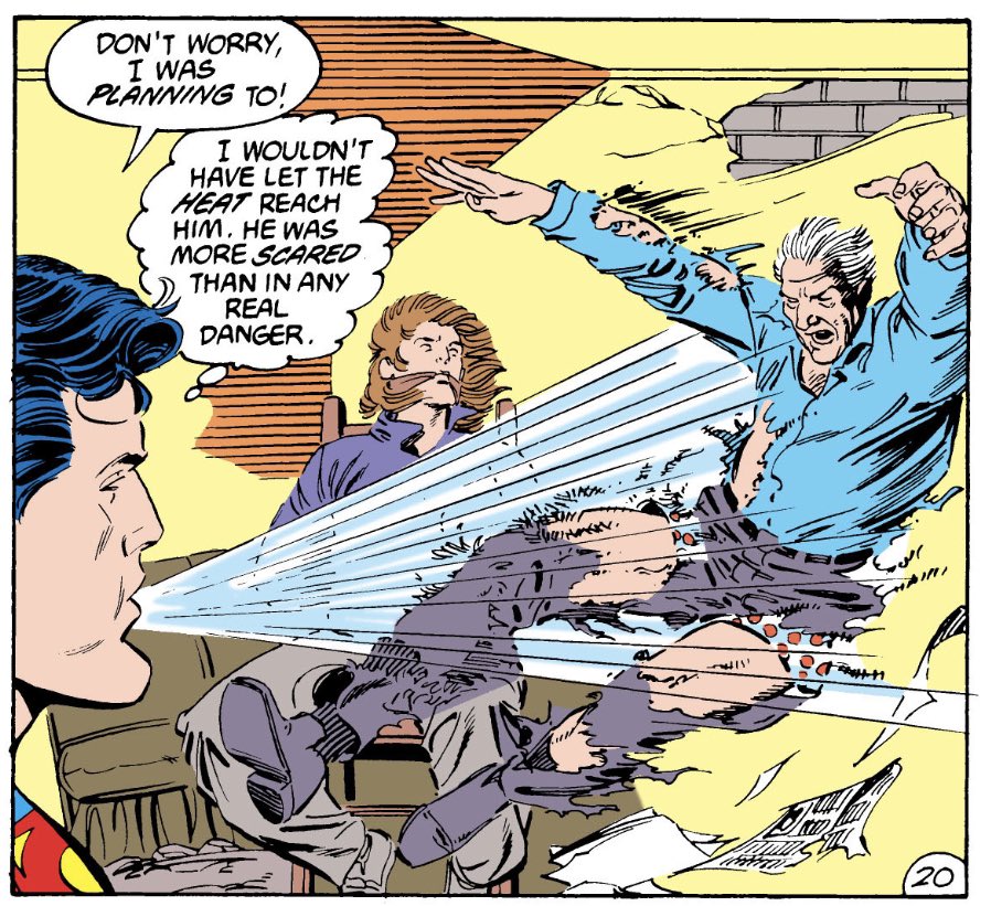 Ordway is really good at people being sad but also Superman blowing someone’s clothes off.