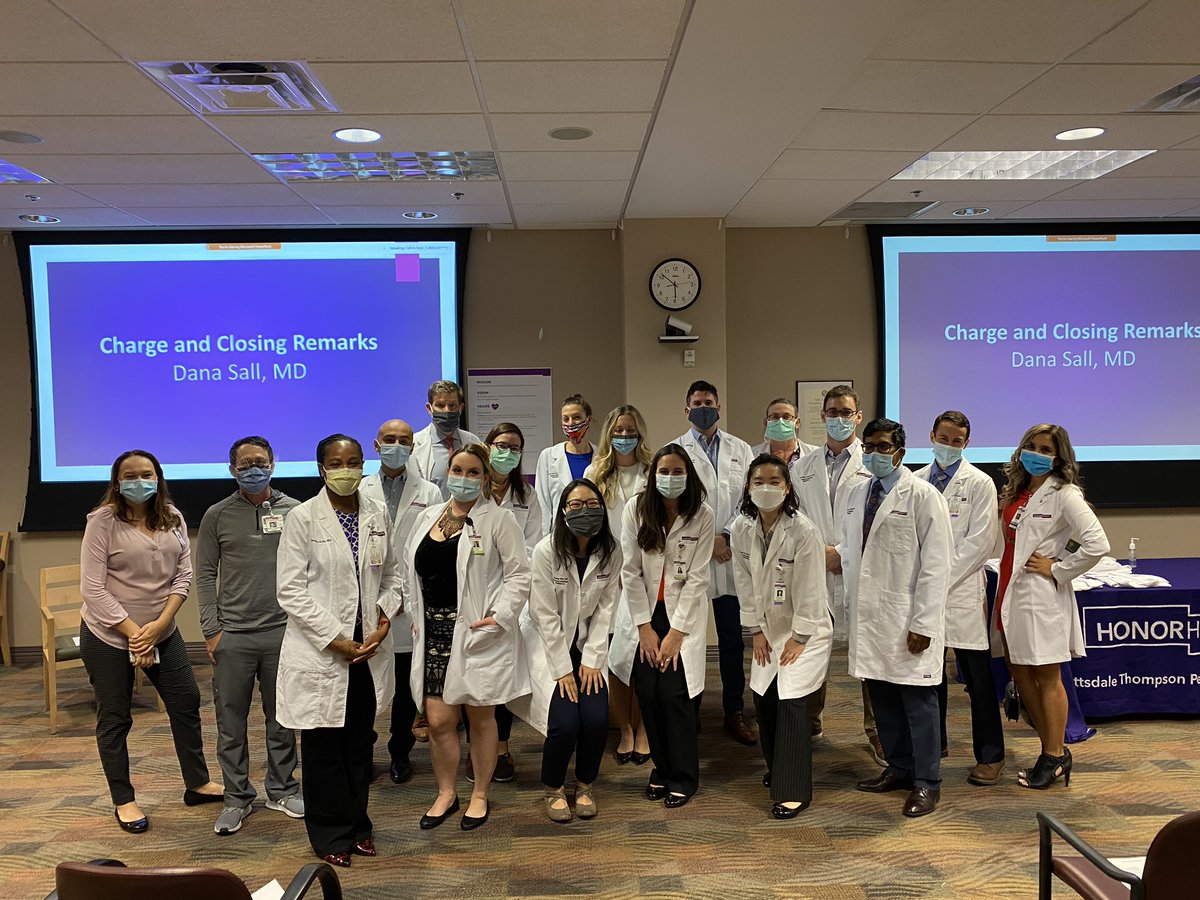 DocPhx's tweet image. Welcome to our @HonorHealth #internalmed #internclass #whitecoat ceremony