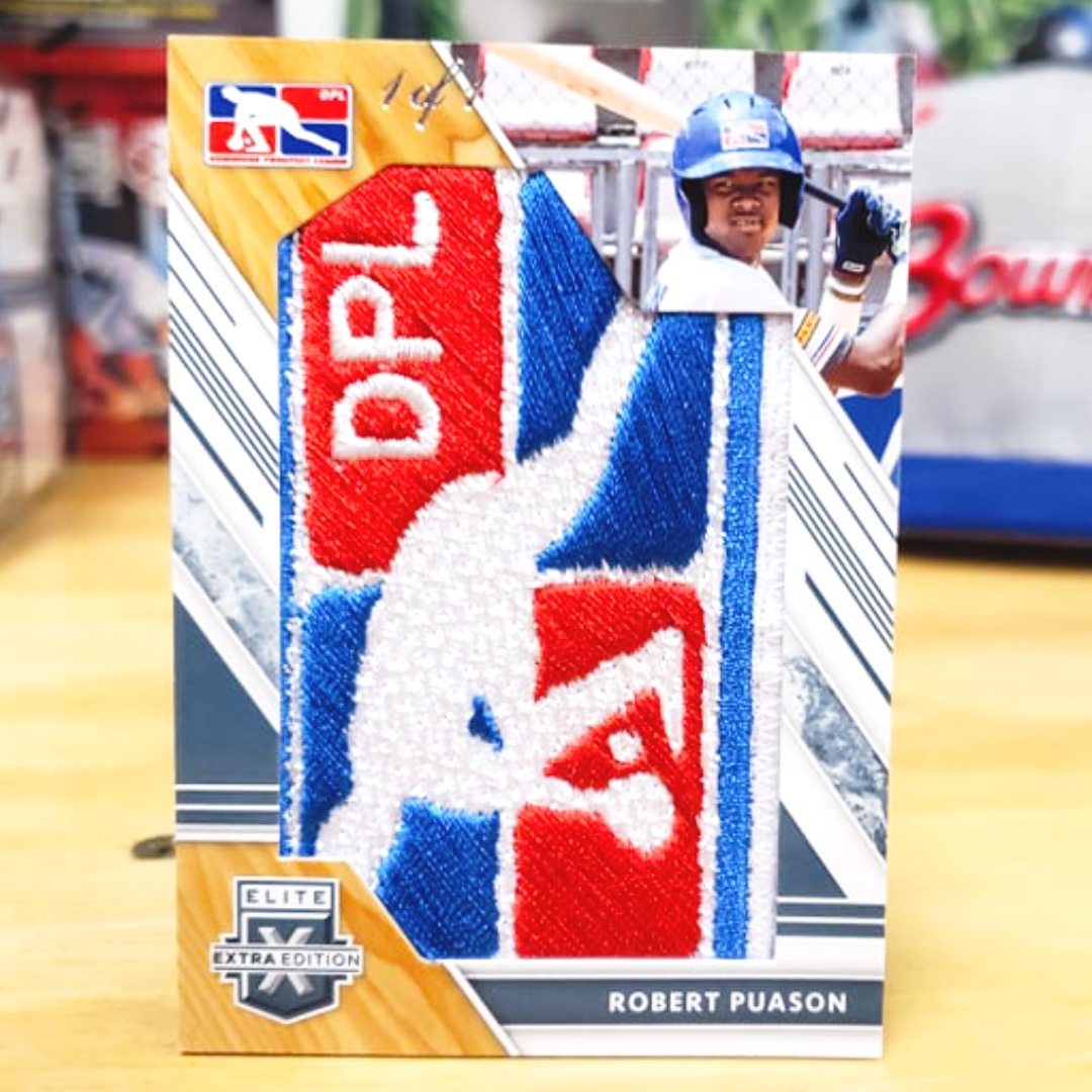 LiveCaseBreak's tweet photo. 1/1 GAME USED Dominican Prospect League Logoman jersey patch of Robert Puason from Elite Extra Edition! #OneOfOne #mlb #robertpuason #robertpuasoncards #collectbaseballcards #collect #thehobby https://t.co/hRrJexZv16